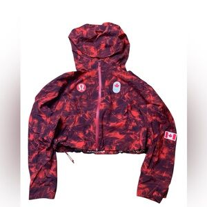 Lululemon x Team Canada 2022 Olympic Packable Rain Jacket - Size 6 - RARE